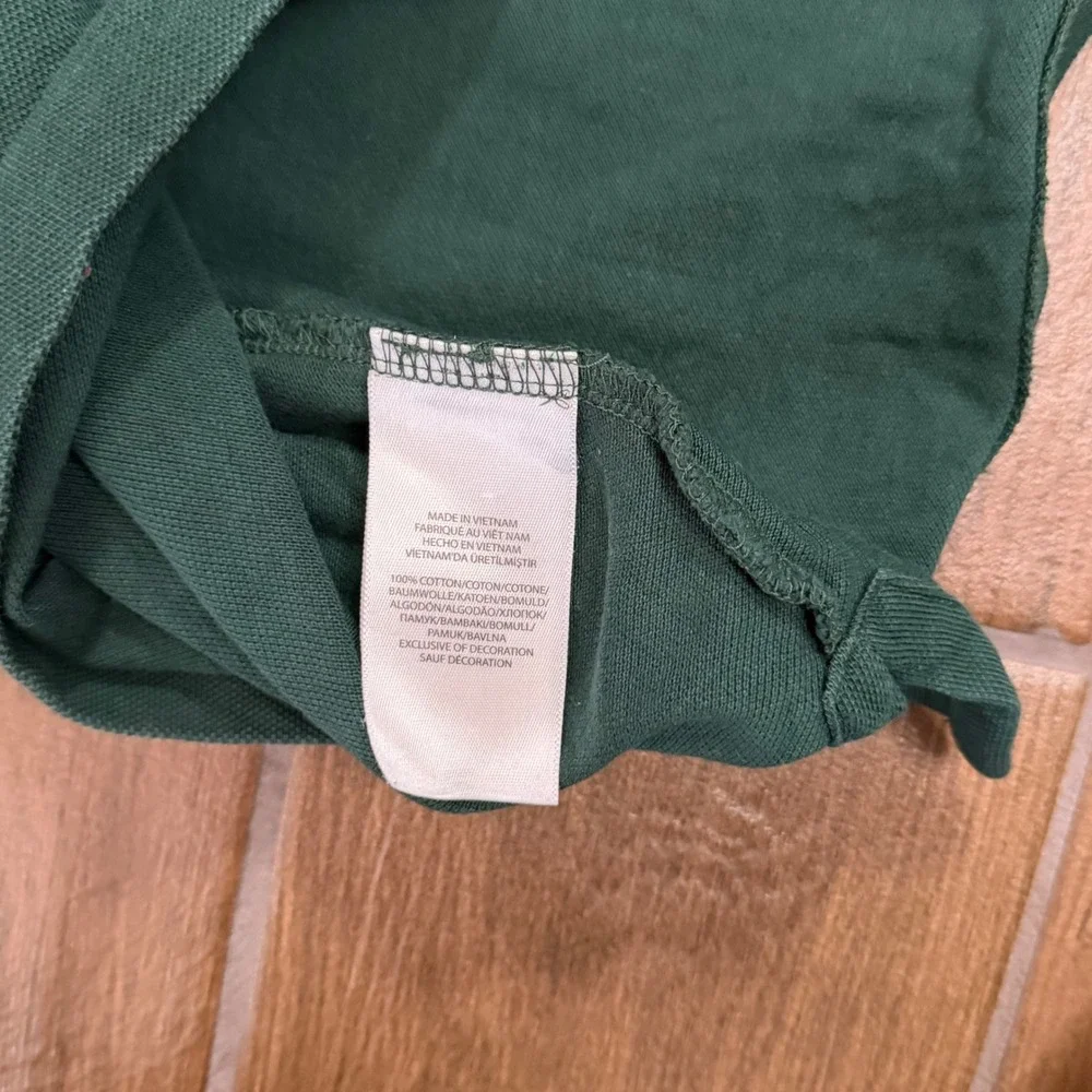 Polo Ralph Lauren Mens Green Cotton Pique Short Sleeve Polo Shirt XL